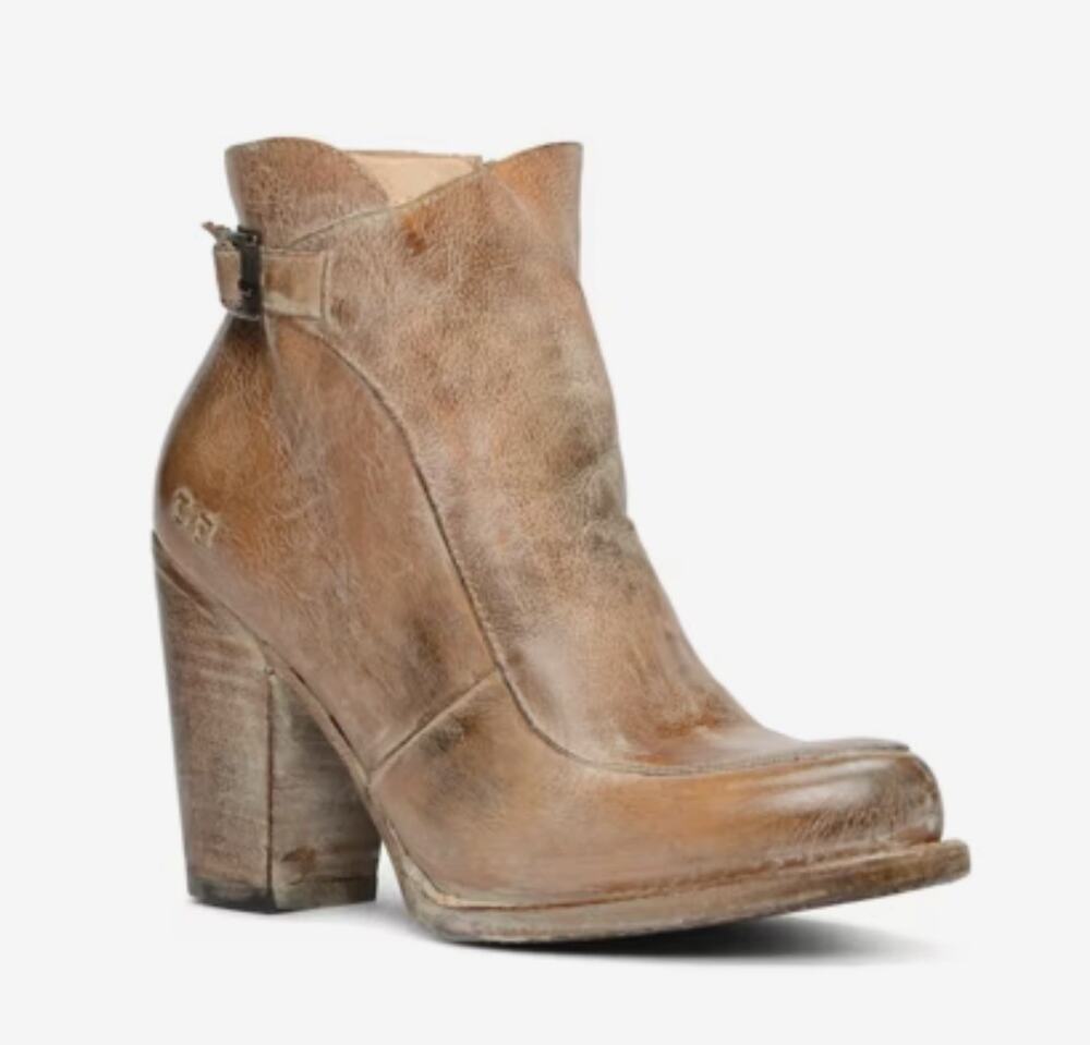 Bed Stu Brown Leather Ankle Booties